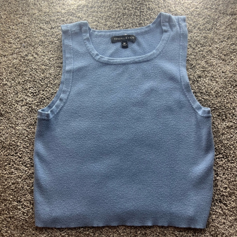 pacsun blue knit tank